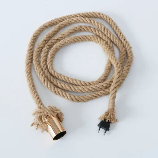 Deko-Leuchte Toko Seil-Lampe Jute Vintage Design