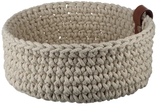 ASA Häkelkorb L ecru Baumwollkorb Beige Aufbewahrung