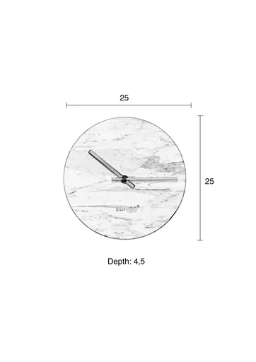 Zuiver Wanduhr Marmor Marble grün 