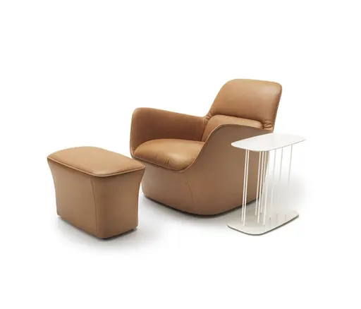 Sessel mit Hocker "DS 110" von De Sede