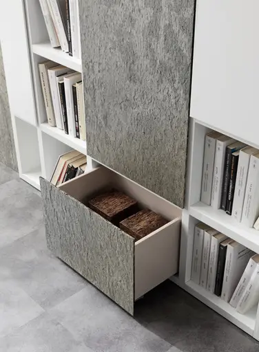 Wohnwand "Pari & Dispari Drehtüren" von Presotto