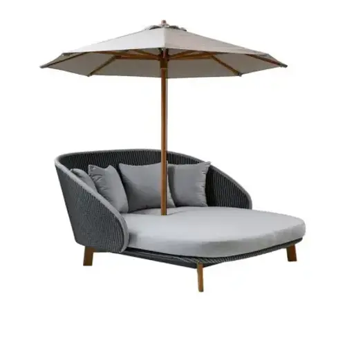 Cane-line CLASSIC Sonnenschirm, 240 cm, rund, niedrig