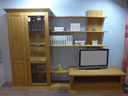 Wohnwand Natura  Erle geölt Massiv