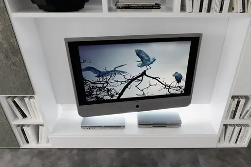 Wohnwand "Pari & Dispari Drehtüren" von Presotto