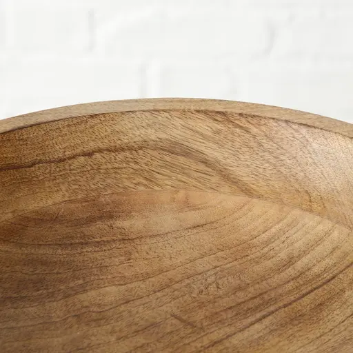 Deko Holzschale Michel groß Schale aus Mangoholz 44 cm 