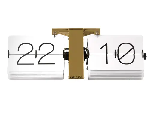 Karlsson Flip-Clock, Weiß