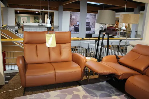 Global wohnen Polstergarnitur Sitzkonzept 2,5 teilig Leder Credo brandy