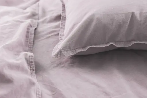 Renforce-Bettwäsche, stonewashed, 135x200cm, Blass-Rose