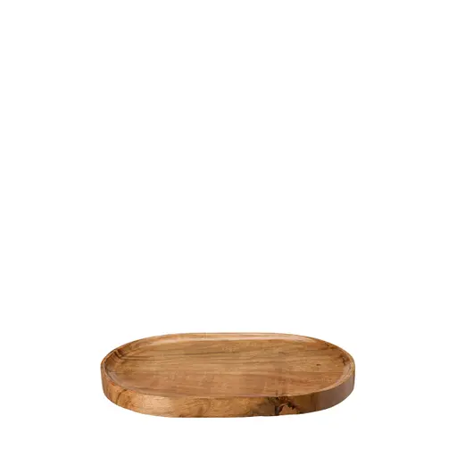 Holztablett oval