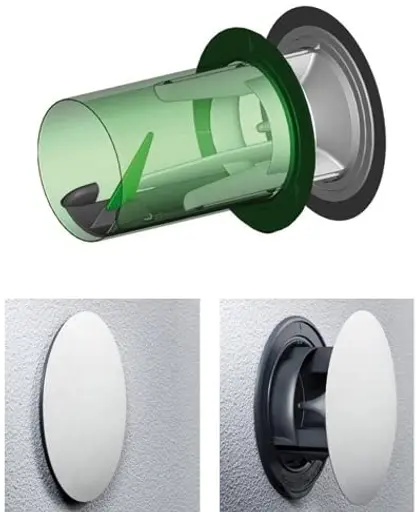 NABER COMPAIR® Flow Star GTS 150 F Mauerkasten Ø150 mm (Eckrohranschluß)