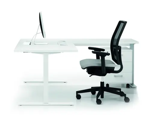 Büro-Einzeltisch "Idea+ Tube" von Quadrifoglio