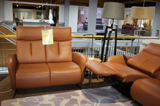 Global wohnen Polstergarnitur Sitzkonzept 2,5 teilig Leder Credo brandy