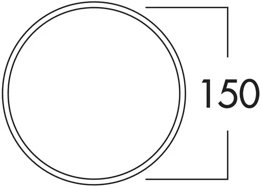 Naber 4043071 Turbo® 150 Mauerkasten inkl. THERMOBOX, weiß, Edelstahl, Rundrohranschuss/Compair flow (System Ø 150)