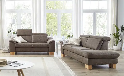 Recamiere und Sofa 2 sitzig Modell Lido