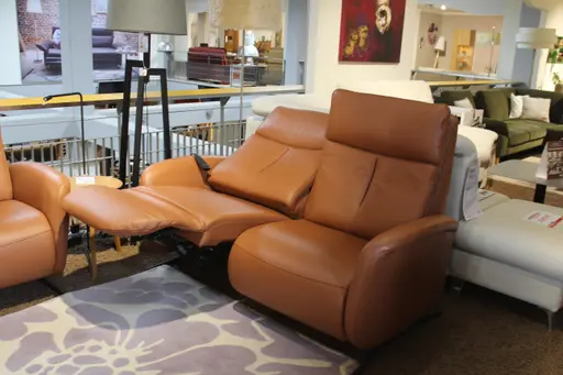 Global wohnen Polstergarnitur Sitzkonzept 2,5 teilig Leder Credo brandy