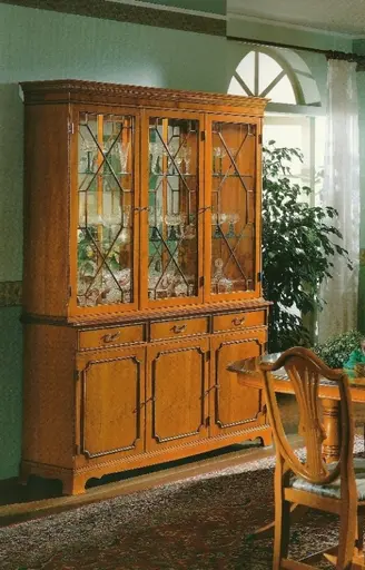 Englische Stil-Vitrine Cambridge
