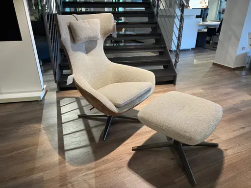 Sessel mit Hocker Caruzzo von Leolux 