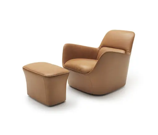 Sessel mit Hocker "DS 110" von De Sede