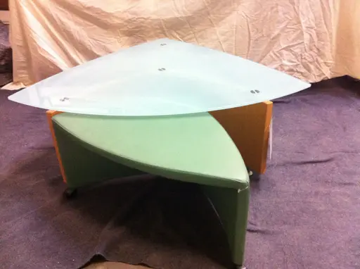 Glastisch mit Hocker "JOEY" von Leolux