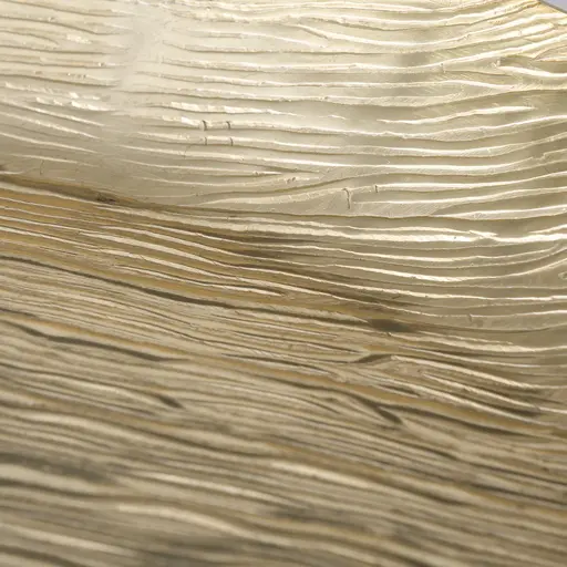 Deko Schale Gold Dekotablett "Shine" tief und flach - 2 Stck. Set