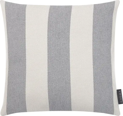 Kissen Portofino, Wasserabweisend, mittelgrau, 40 x 40 cm