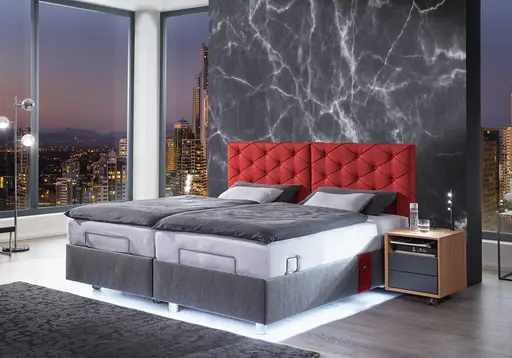 Einzel- oder Duo-Komfortpolsterbett Milano Boxlike