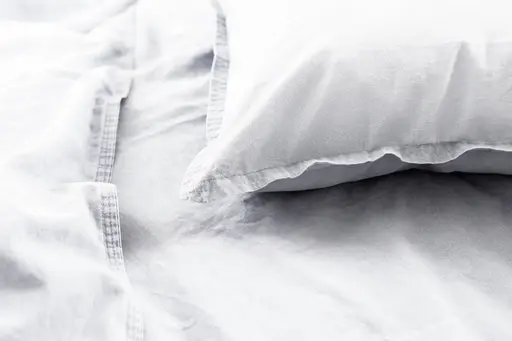 Renforce-Bettwäsche, stonewashed, 135x200cm, Weiß