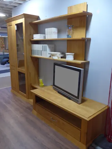 Wohnwand Natura  Erle geölt Massiv