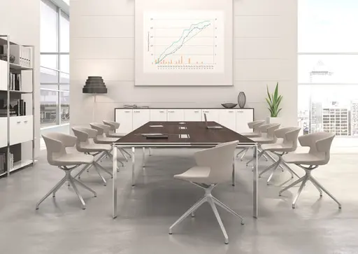 Konferenzstuhl "Cove trestle base" von Quadrifoglio