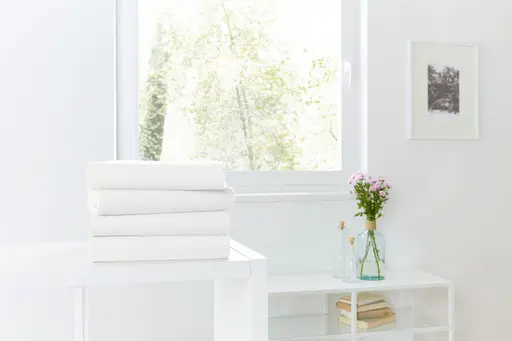 Topper-Spannbetttuch, Elastan, 100x200cm, weiß