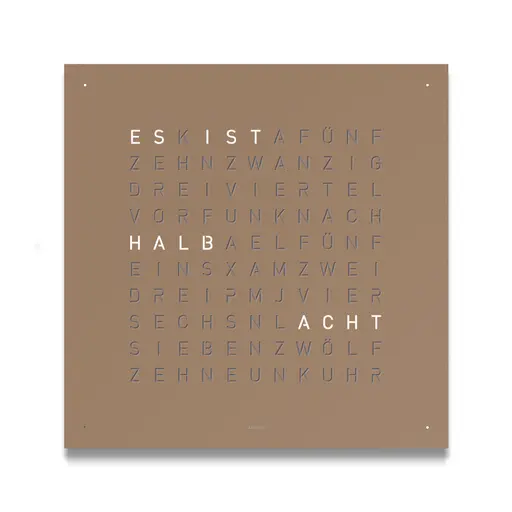 QLOCKTWO CLASSIC HAZELNUT