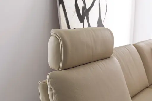 Polsterecke Contur Collina Leder L50 Ecru 324 x 171 cm 