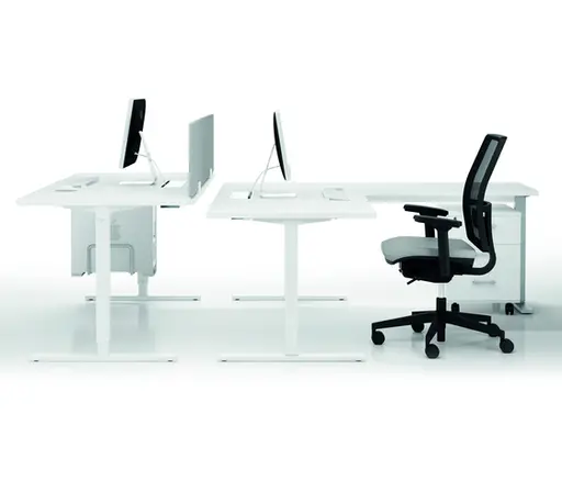 Büro-Einzeltisch "Idea+ Tube" von Quadrifoglio