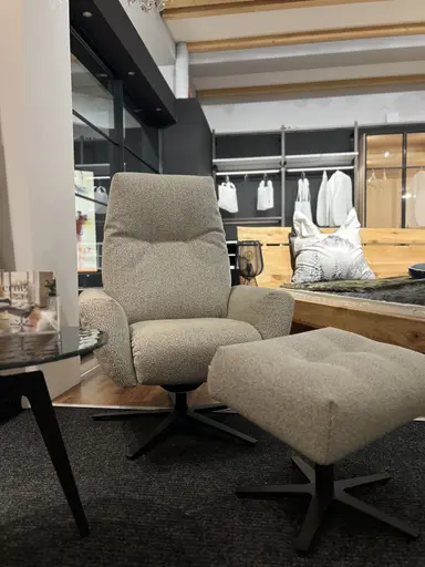 Sessel Contur Terni mit Relaxfunktion Stoff Rustic Firn