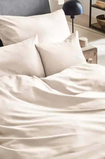 Luxus-Satin-Bettwäsche, 135x200cm, Champanger