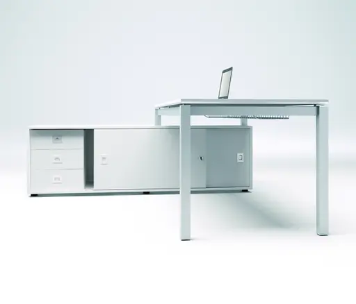 Büro-Einzeltisch "X4" von Quadrifoglio