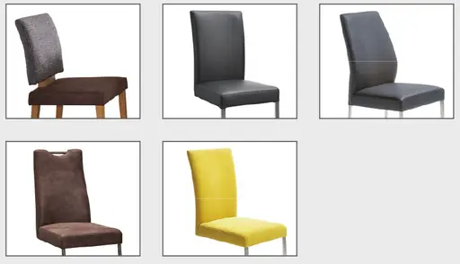5 Stuhl-Sitzschalen