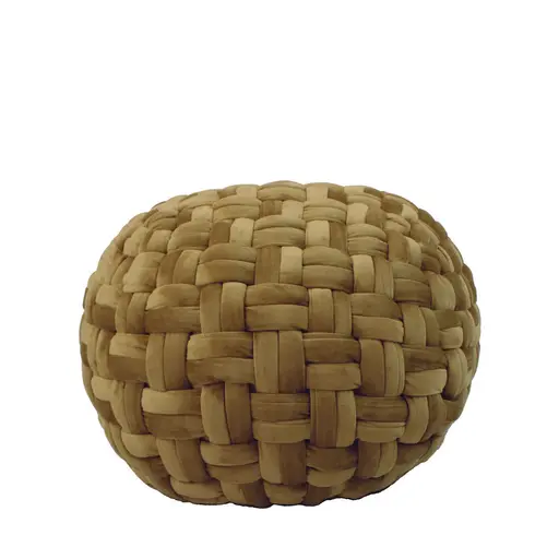 Pouf beige Margos - Sitzpouf geflochten