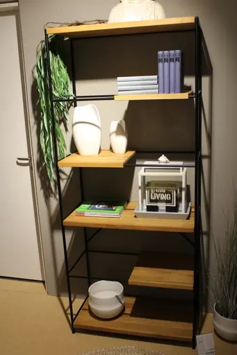 Regal Eiche massiv Natura Hartford Bücherregal Industrial Design