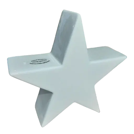 Keramikstern Weiß 16cm Weihnachtliche Deko