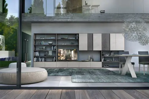 Schrank "Pari & Dispari" mit Drehtüren von Presotto