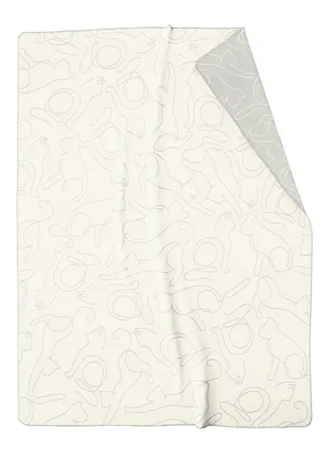 Wohndecke Cute Cats 150 x 200 cm Natur/Stein