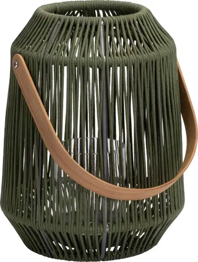 NELE Laterne dunkelgrün