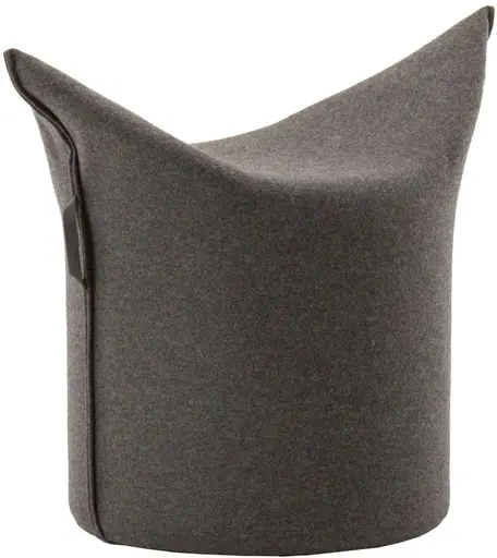 Hocker "ZIPFEL" von Werther (dunkelgrau)
