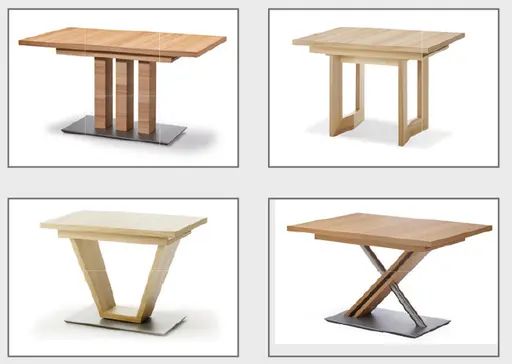 4 Tisch-Modelle
