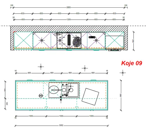 Einbauküche TAR + AVO