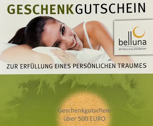 Geschenkgutschein im Wert von 500 EUR