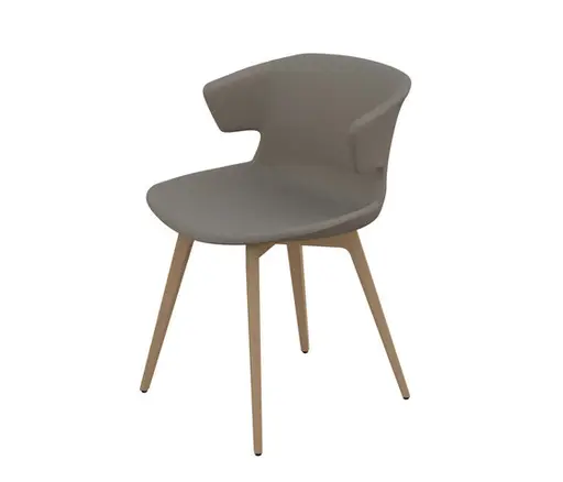 Stuhl "Cove solid wood base" von Quadrifoglio