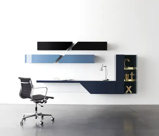 Schreibtischlösung "Cut X" von Sudbrock