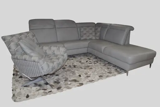Sofa, Leder, 255x230 cm